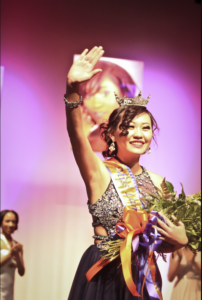 Blongshia Cha at the Miss Langston University Pageant in 2015